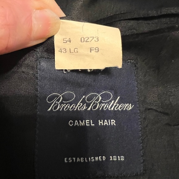 Brooks Brothers Men coat jacket wool camel hair size 43 L in great condition. - Picture 4 of 6